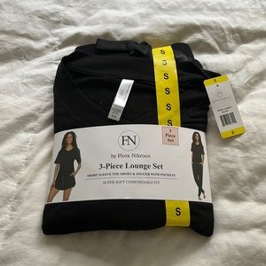 3 piece Lounge Set comes with Short Sleeve top/ shorts/ joggers. SO soft!